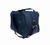 44L Foldable Duffel Bag Gym Sports Luggage Travel Foldaway School Bags - Navy - Top-Down View