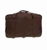 44L Foldable Duffel Bag Gym Sports Luggage Travel Foldaway School Bags - Rust - Side View