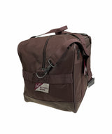 44L Foldable Duffel Bag Gym Sports Luggage Travel Foldaway School Bags - Rust - Top-Down View