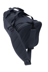 28L Travel Foldable Duffel Bag Gym Sports Luggage Foldaway School Bags - Navy - 45-Degree Angle