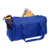 28L Travel Foldable Duffel Bag Gym Sports Luggage Foldaway School Bags - Royal Blue - Side View
