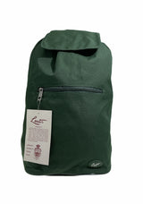 26L Foldable Deep Backpack Bag Gym Sports Luggage Travel Back Pack - Bottle Green - 45-Degree Angle