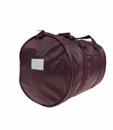 Travel Foldable Duffel Bag Gym Sports Luggage Foldaway School Bags - Maroon - Side View