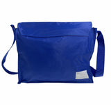 Leuts Tote Library Shoulder Bag School Book Books Carry Storage Messenger - Royal Blue - Side View