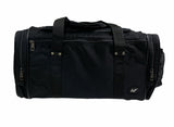 44L Foldable Duffel Bag Travel Gym Sports D-Zip Top Shoulder Strap - Black