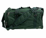 44L Travel Foldable Duffel Bag Gym Sports Luggage Travel Foldaway D-Zip Top School Bags - Bottle Green - Front View