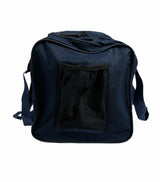 44L Foldable Duffel Bag Travel Gym Sports D-Zip Top Shoulder Strap - Dark Navy - Top-Down View