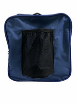 44L Travel Foldable Duffel Bag Gym Sports Luggage Travel Foldaway D-Zip Top School Bags - Royal Blue - Rear View