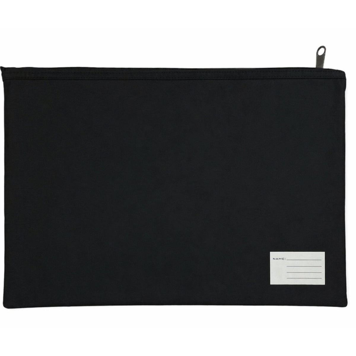 Leuts Jumbo Pencil Case Zip Large Capacity Pen Pouch Compartments - Black