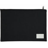 Leuts Jumbo Pencil Case Zip Large Capacity Pen Pouch Compartments - Black - Front View