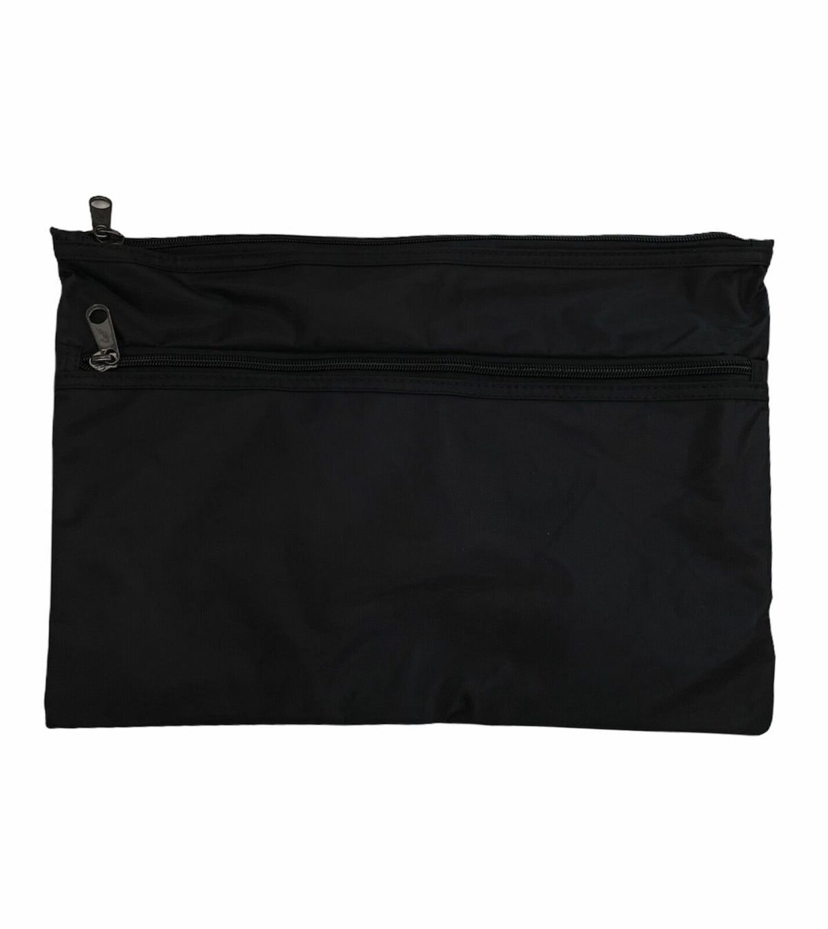 Leuts Jumbo Pencil Case Zip Large Capacity Pen Pouch Compartments - Black