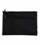 Leuts Jumbo Pencil Case Zip Large Capacity Pen Pouch Compartments - Black - Top-Down View