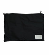 Leuts Twin Zip Jumbo Pencil Case Travel Bag Pouch Storage School Office Pen - Black - Front View