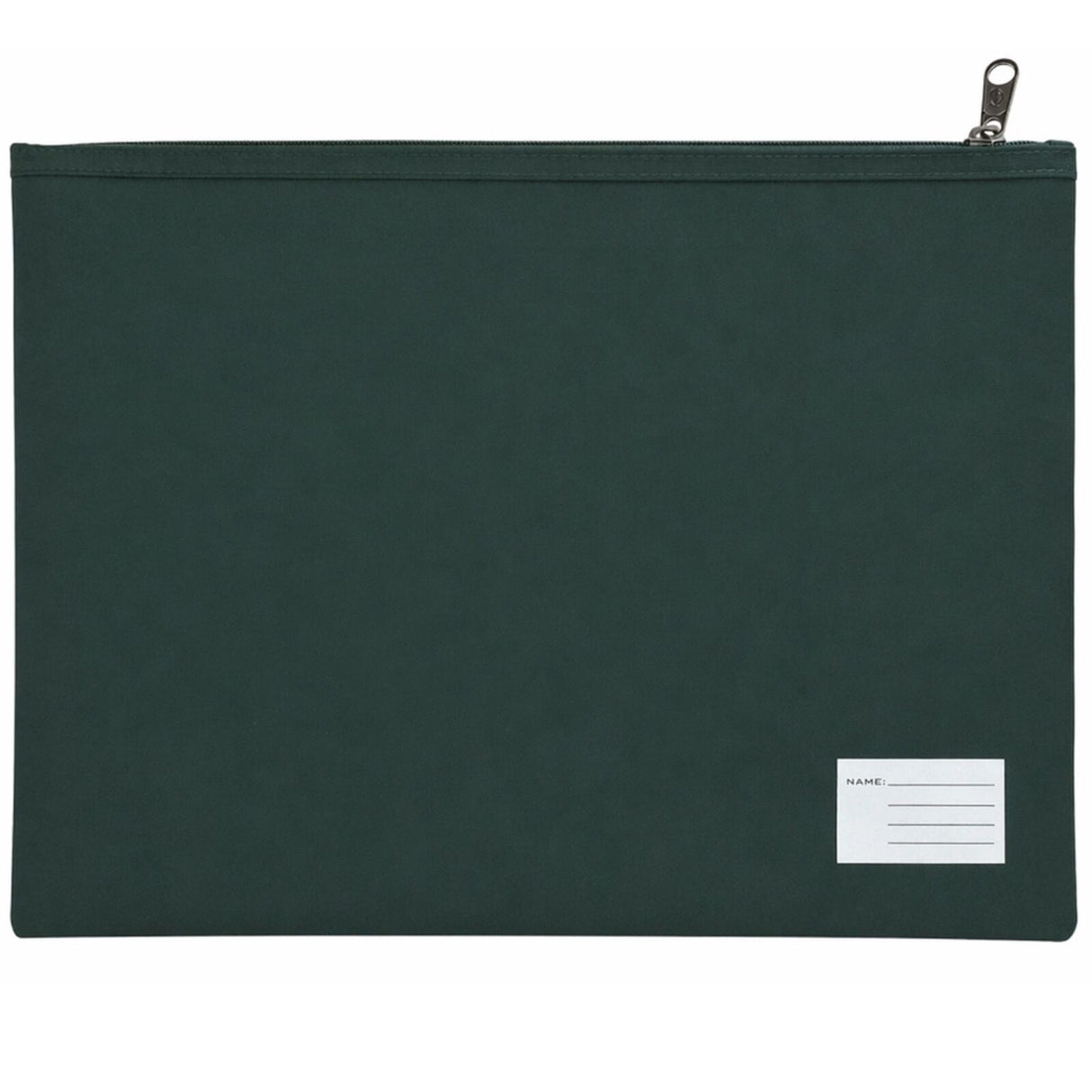 Leuts Jumbo Pencil Case Zip Large Capacity Pen Pouch Compartments - Bottle Green