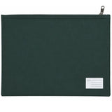 Leuts Jumbo Pencil Case Zip Large Capacity Pen Pouch Compartments - Bottle Green - Front View