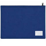 Leuts Jumbo Pencil Case Zip Large Capacity Pen Pouch Compartments - Royal Blue - Front View