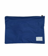 Leuts Twin Zip Jumbo Pencil Case Travel Bag Pouch Storage School Office Pen - Royal Blue - Front View