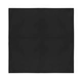 Plain Bandana 100% COTTON Head Wrap Durag Bandanna Summer Biker Scarf Mask - Plain Black
