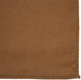 BANDANA 100% COTTON Head Wrap Durag Bandanna Summer Scarf Mask in Plain Brown - 45-Degree Angle