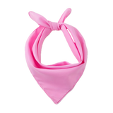 Plain Bandana 100% COTTON Head Wrap Durag Bandanna Summer Biker Scarf Mask - Light Pink - Front View
