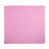 Plain Bandana 100% COTTON Head Wrap Durag Bandanna Summer Biker Scarf Mask - Light Pink - Top-Down View