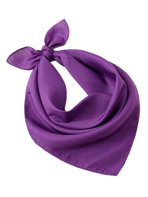 Plain Bandana 100% COTTON Head Wrap Durag Bandanna Summer Biker Scarf Mask - Purple