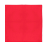 Plain Bandana 100% COTTON Head Wrap Durag Bandanna Summer Biker Scarf Mask - Red - Side View