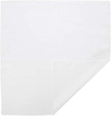 Plain Bandana 100% COTTON Head Wrap Durag Bandanna Summer Biker Scarf Mask - White - Side View