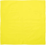 Paisley Print Cotton Durag Bandana Head Wrap Scarf - Summer Yellow Biker Essential - Front View