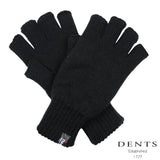 Dents 2pcs Set Mens 3M Thinsulate Pull-On Beanie + Knitted Fingerless Gloves - Side View