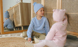 Cozy Bear Beanie Hat for Babies & Kids - Winter Warmth - 3-12 Months - Top-Down View
