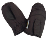 Kids Ski Gloves Mittens Waterproof Thermal Winter Snow Boys Girls Lined - Black - One Size (3-6 Years Old) - Front View