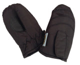 Kids Ski Gloves Mittens Waterproof Thermal Winter Snow Boys Girls Lined - Black - One Size (3-6 Years Old) - Front View
