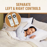 Sunbeam Sleep Perfect Soft Heated Washable Quilted Electric Blanket - King - 45-Degree Angle