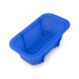Silicone Loaf Pan Non-Stick Blue Bread Mould Baking Tray - Front View