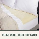 Sunbeam Sleep Perfect Wool Fleece Heated Soft Washable Blanket - King - Low Angle