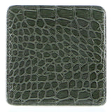 4x de Burg Tableware Crocodile Coasters Mats Pad Drinks Table Non Slip - Green - Side View