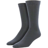 1 Pair Premium Bamboo Loose Top Socks Diabetic Diabetes Circulation Eco Sox - Grey - 2-8 - Front View