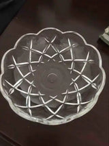 120mm Crystal Chandelier Bobeche Lamp Chandelier Part w/ Gold Pins (30mm Hole) - Front View