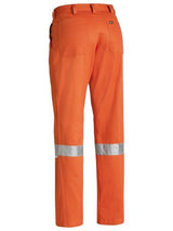 Bisley 3M Taped Original Work Pants Trousers - Orange - 82 Regular - Top-Down View