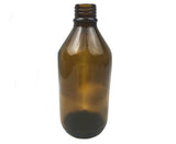 12x 600ml Amber Glass Bottle Cosmetic Essential Oil General Purpose Storage - 45-Degree Angle