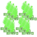 12x 1920s FLAPPER HEADBAND Headpiece Feather Sequin Charleston Gatsby Party BULK - Green - Front View