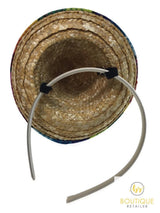 12x MINI SOMBRERO HATS on Headband Mexican Spanish Fiesta Party Costume BULK - Top-Down View
