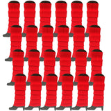 24x Womens Leg Warmers Disco Winter Knit Dance Party Crochet Legging Socks Costume - Red - Side View