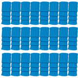 24x Womens Leg Warmers Disco Winter Knit Dance Party Crochet Legging Socks Costume - Topaz Blue