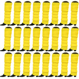 24x Womens Leg Warmers Disco Winter Knit Dance Party Crochet Legging Socks Costume - Yellow