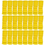 24x Womens Leg Warmers Disco Winter Knit Dance Party Crochet Legging Socks Costume - Yellow