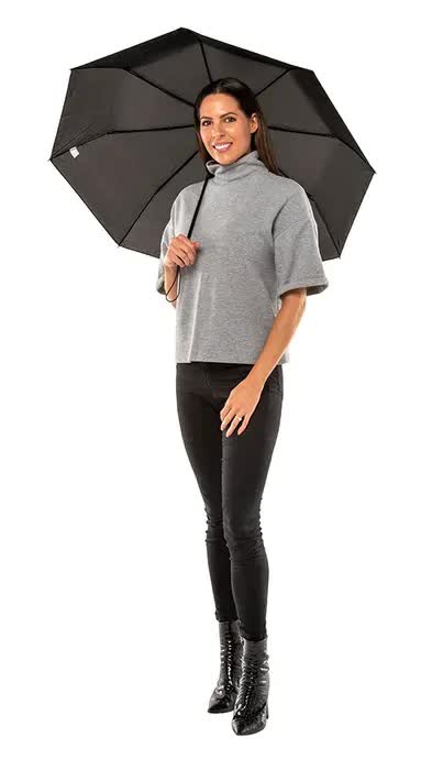 25cm BRELLERZ Windproof Umbrella 8 Rib with Safety Close Feature Travel Rain