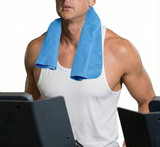 2x INSTANT COOLING TOWEL UPF 50+ Ice Cold Sport Sweat Absorbing Leisure 66x43 - Side View
