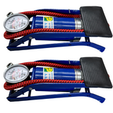 2-Pack High-Pressure Foot Pump for Bicycles, Motorcycles, and Vehicle Tires - Inflates Balls and More!
